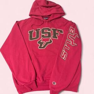 Champion Pink University of South Florida Bulls hoodie Size Medium